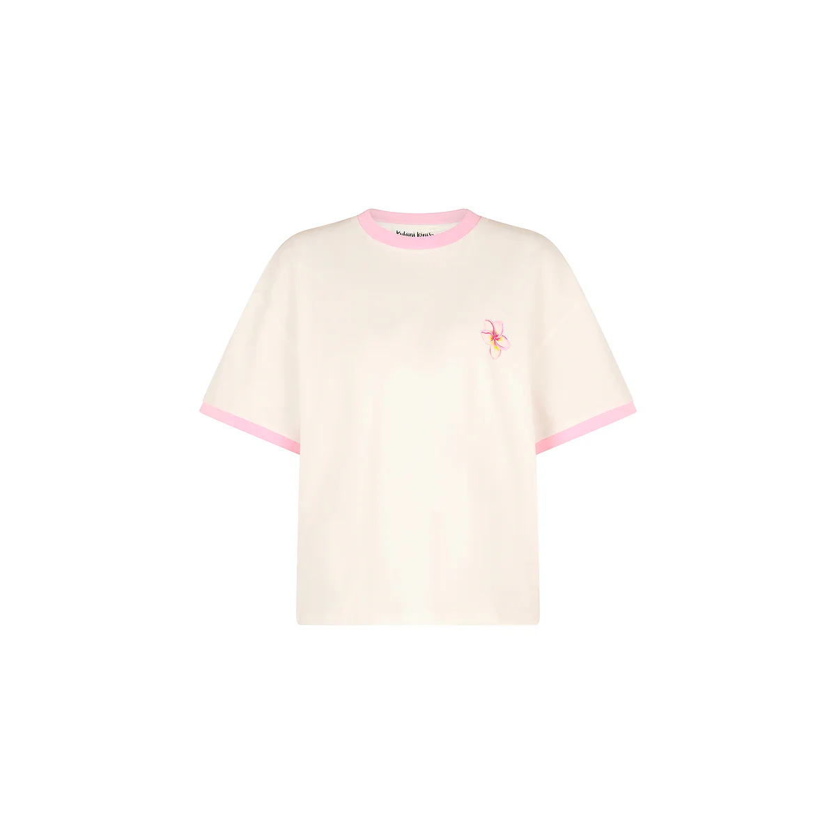 Boyfriend Bind Tee - Hibiscus Paradise