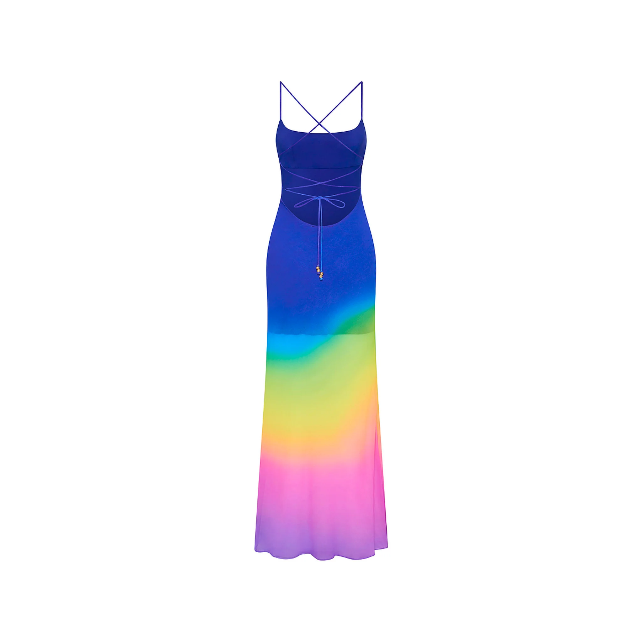 Chiffon Maxi Dress - Moon Washed - Image 7