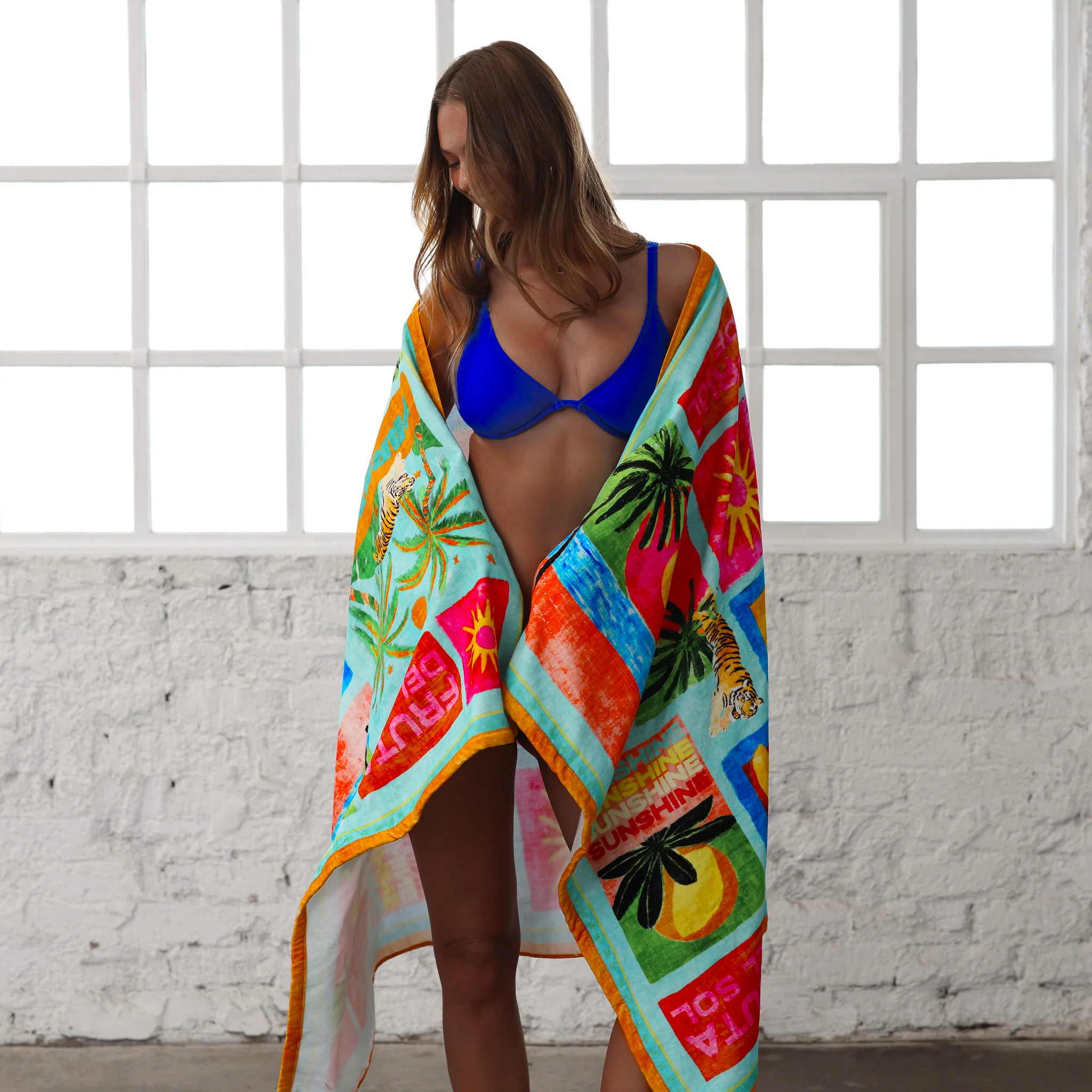Cotton Beach Towel - Ocean Honey - Image 5