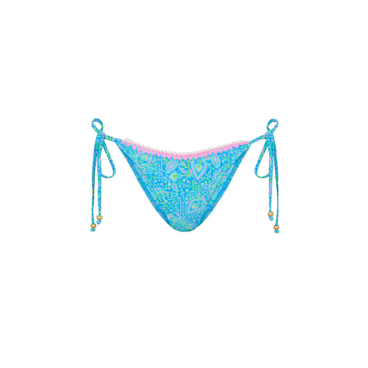 Crochet Dipped Cheeky Tie Bikini Bottom - Stargaze