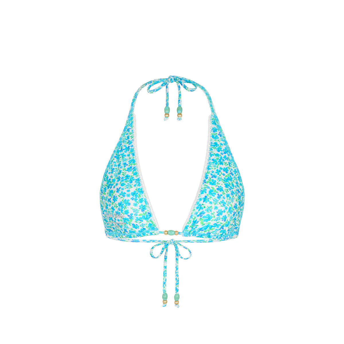 Decorative Bind Halter Bikini Top - Ocean Aura - Image 8