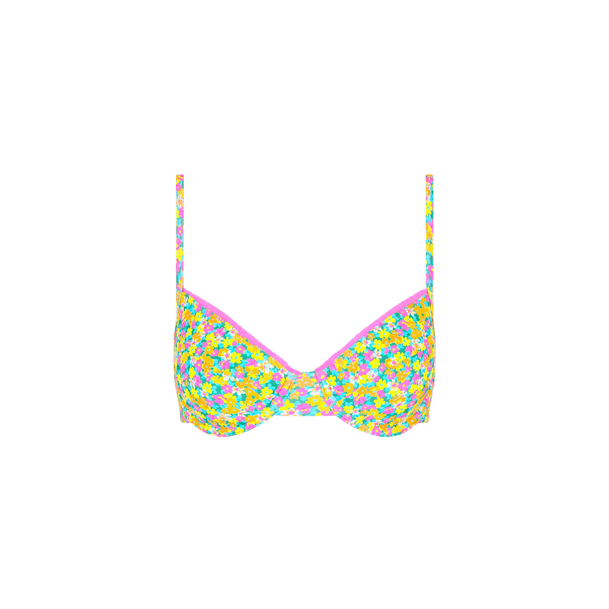 Decorative Ditzy Underwire Bikini Top - Hula Honey