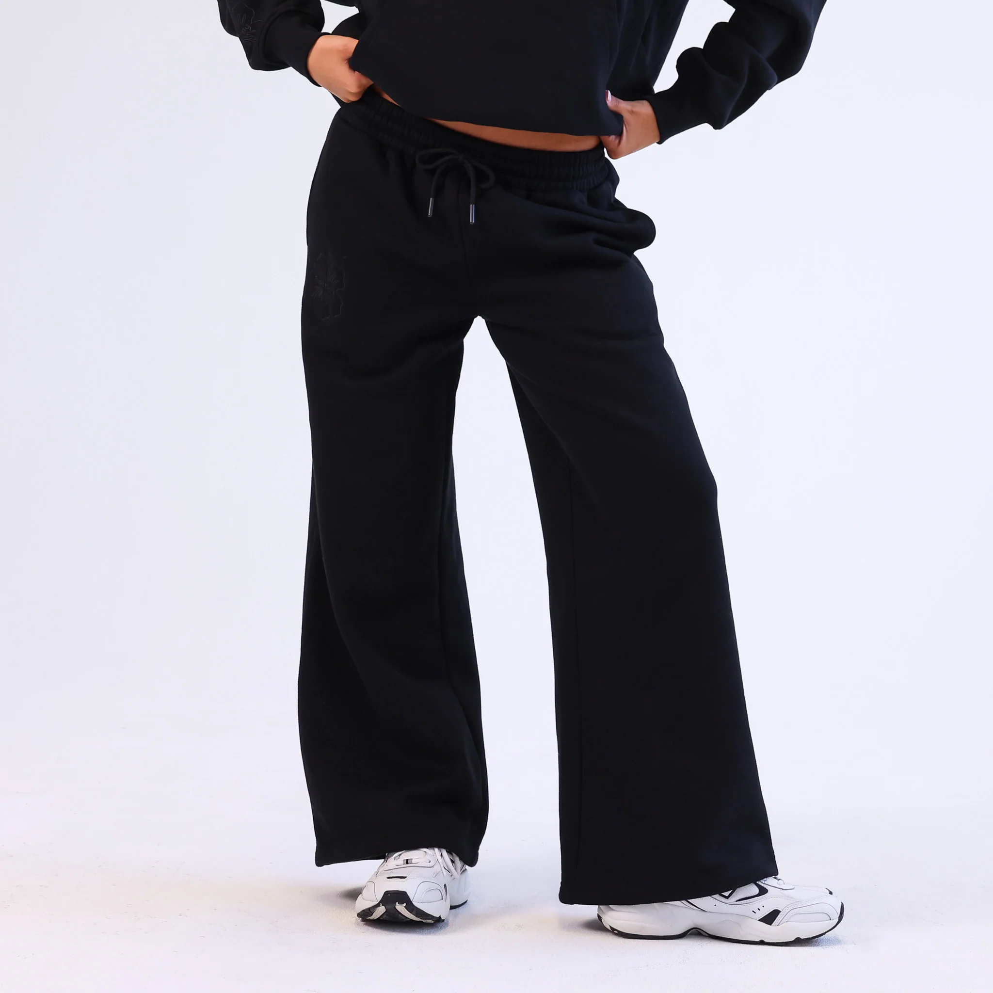 Embroidered Track Pants - Twilight Black - Image 5