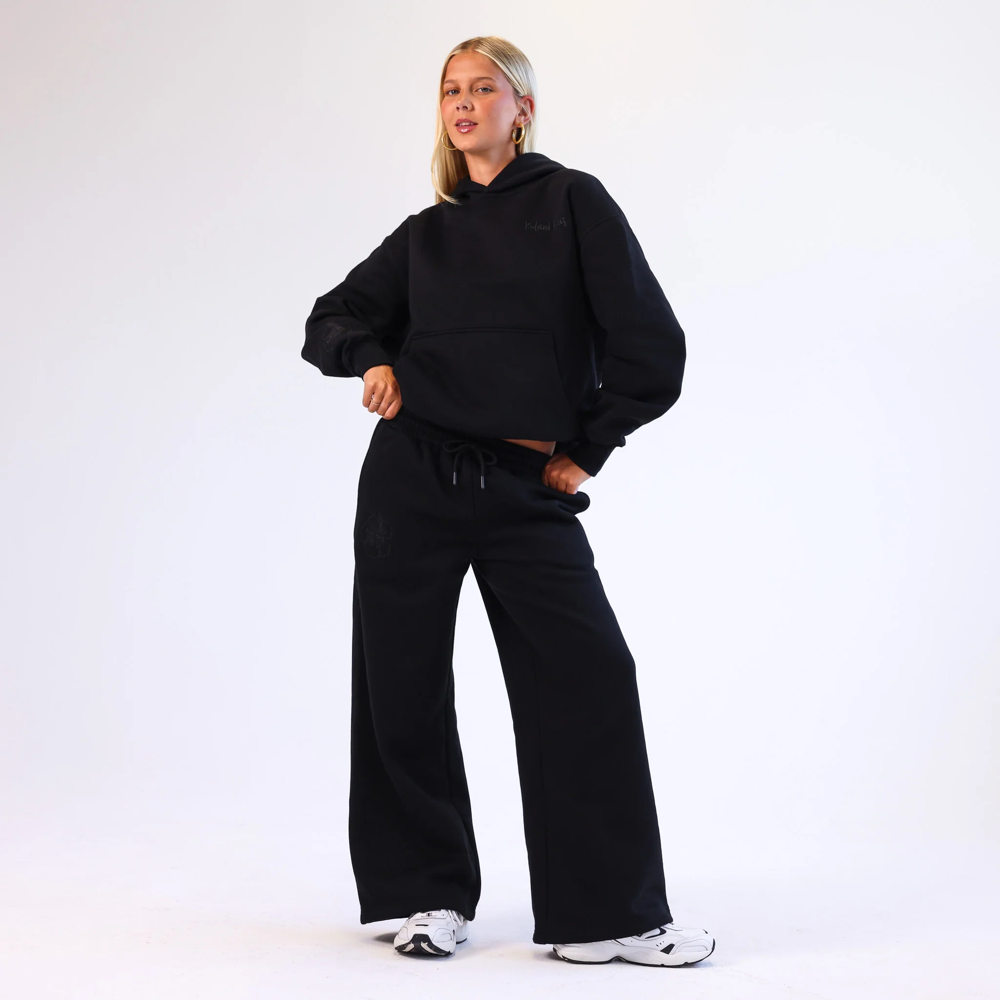 Embroidered Track Pants - Twilight Black - Image 6