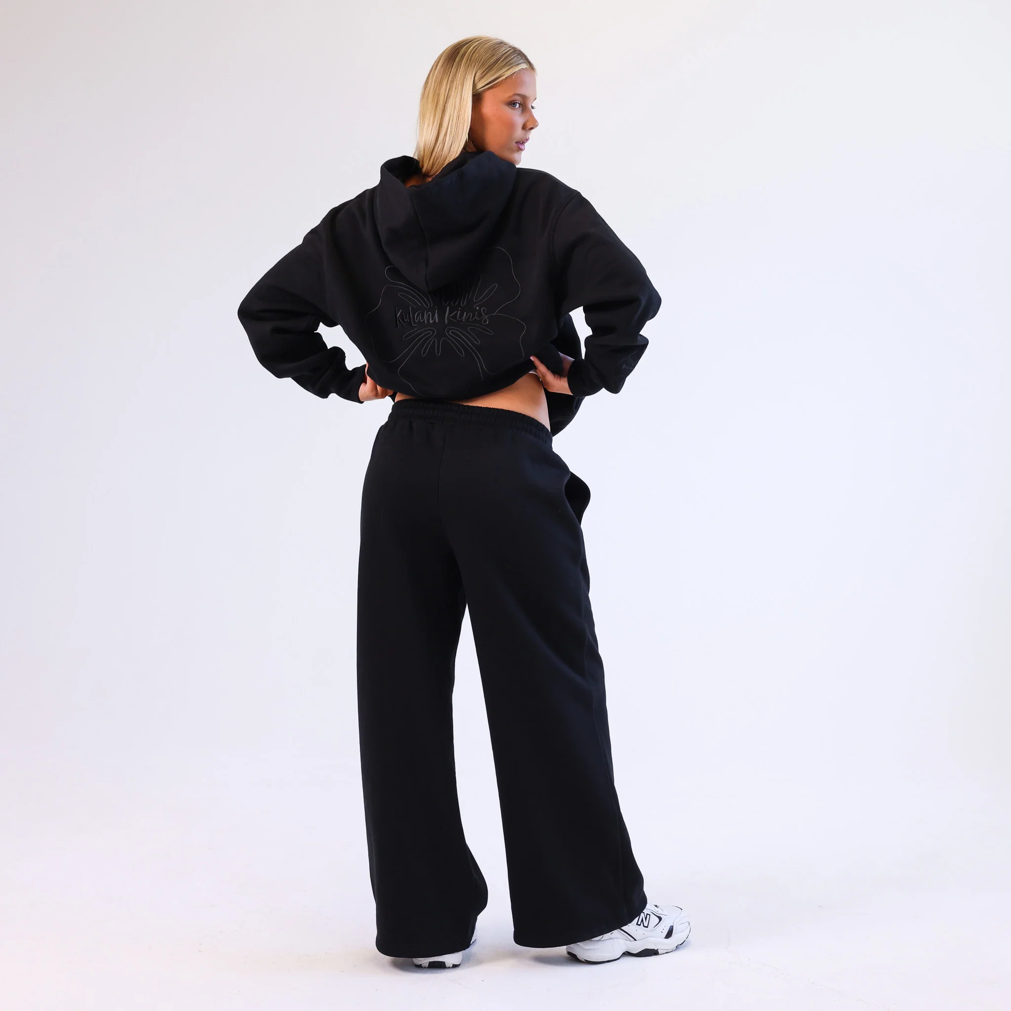 Embroidered Track Pants - Twilight Black - Image 7