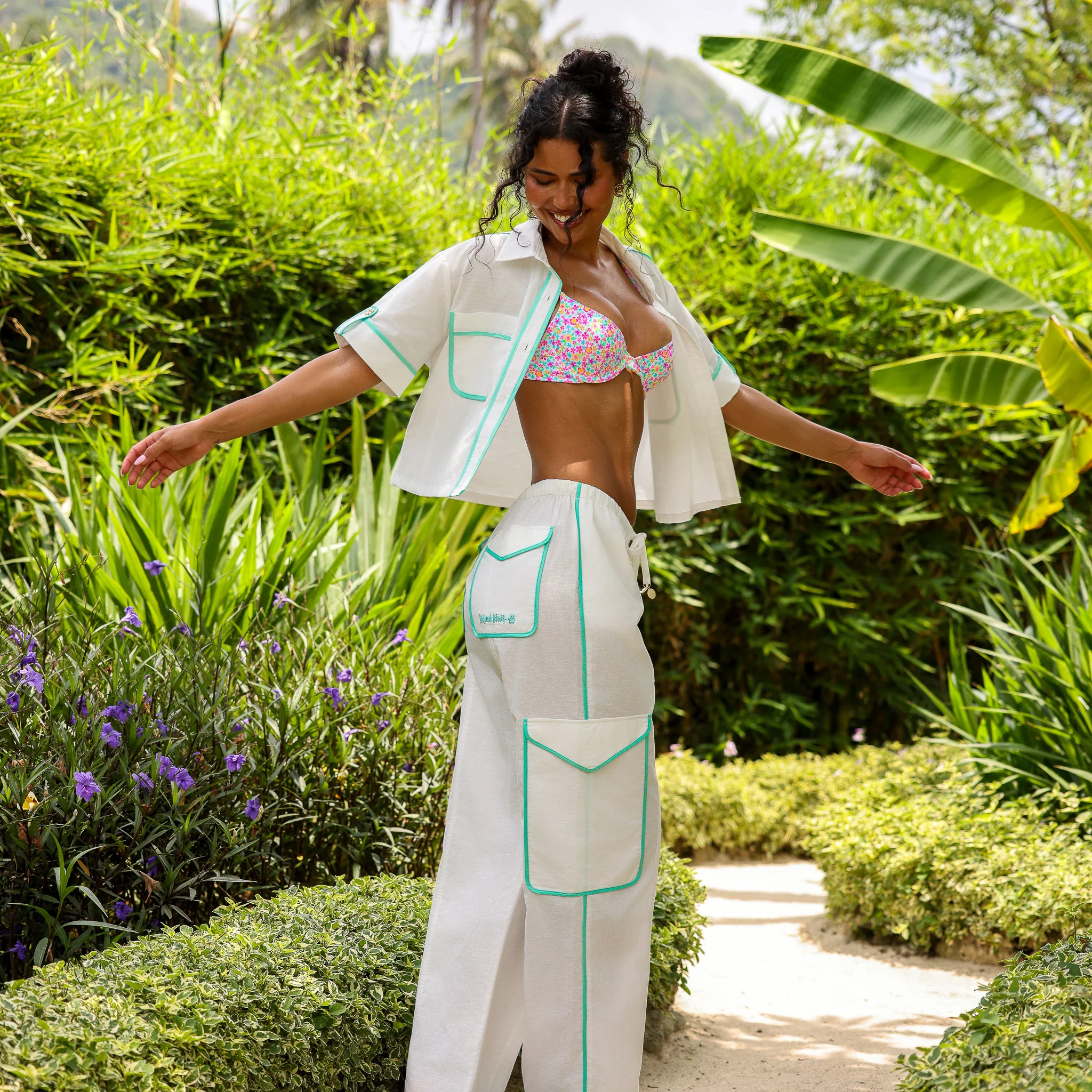 Essential Cargo Pants - Crystal Tides - Image 2