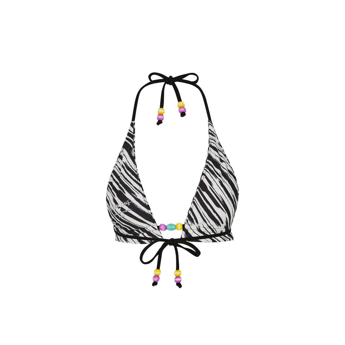 Frill Halter Bralette Bikini Top - Wild Honey - Image 8
