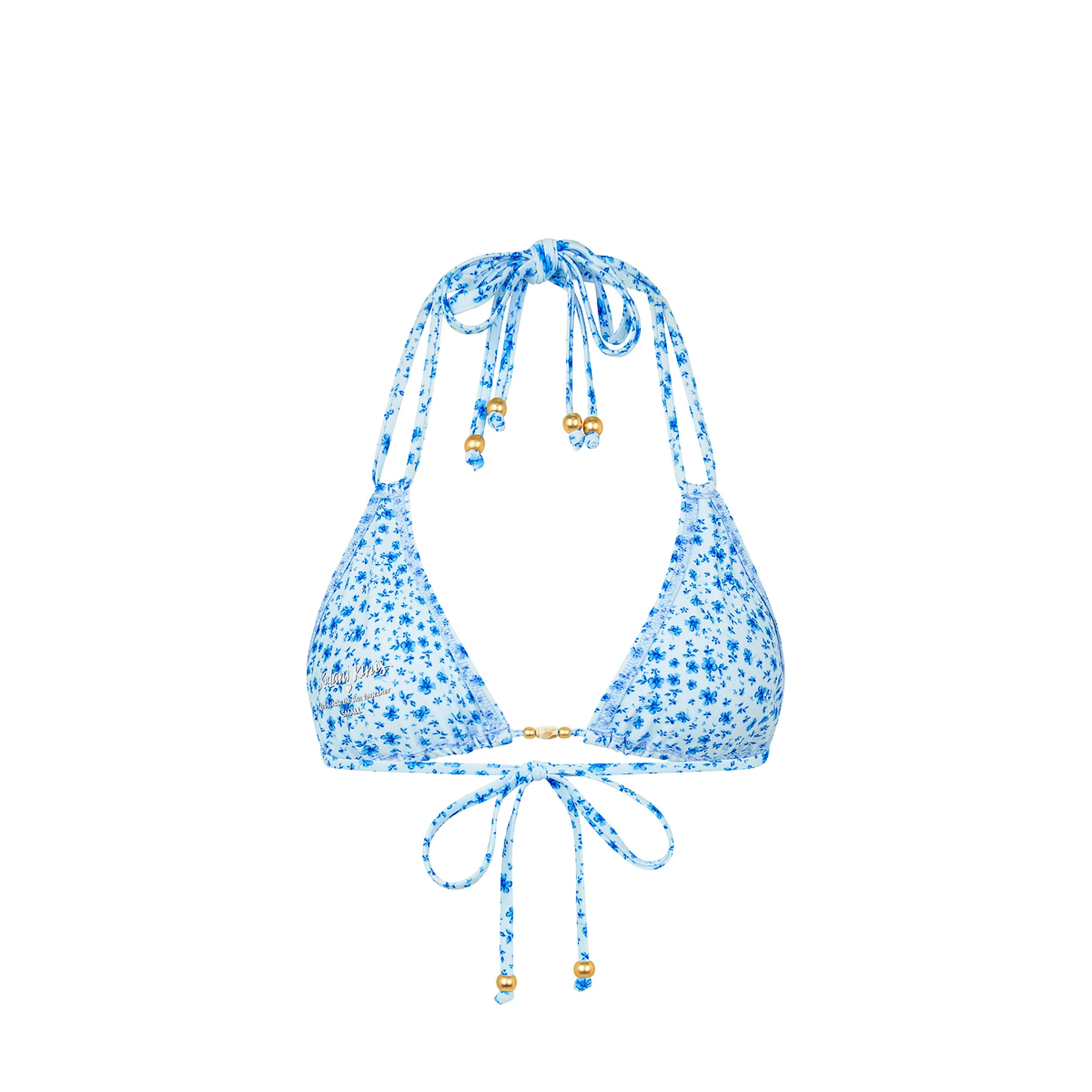 Halter Bralette Bikini Top - Dream Flower - Image 8