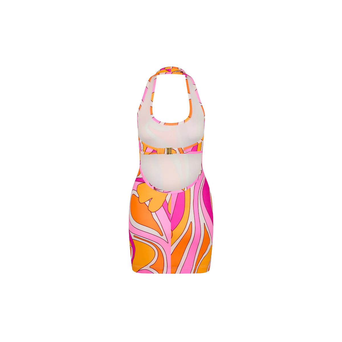 Halter Neck Mini Dress - Sunrise Swirl - Image 8