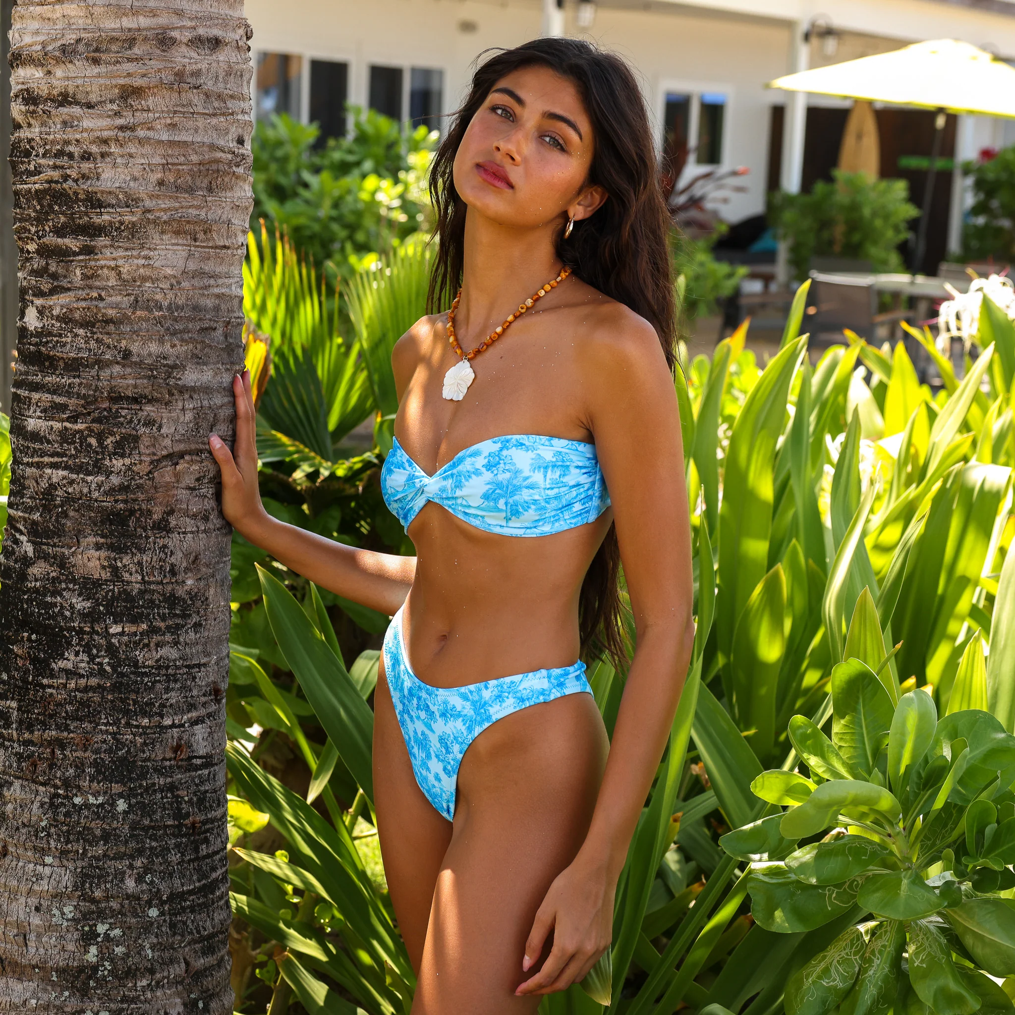 High Leg Vintage Bikini Bottom - Ocean Paradise - Image 4