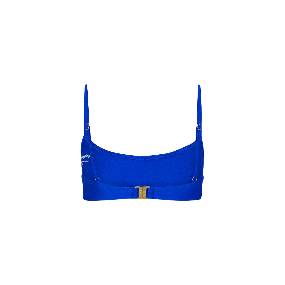 Invisible Underwire Crop Bikini Top - Blue Lagoon - Image 9