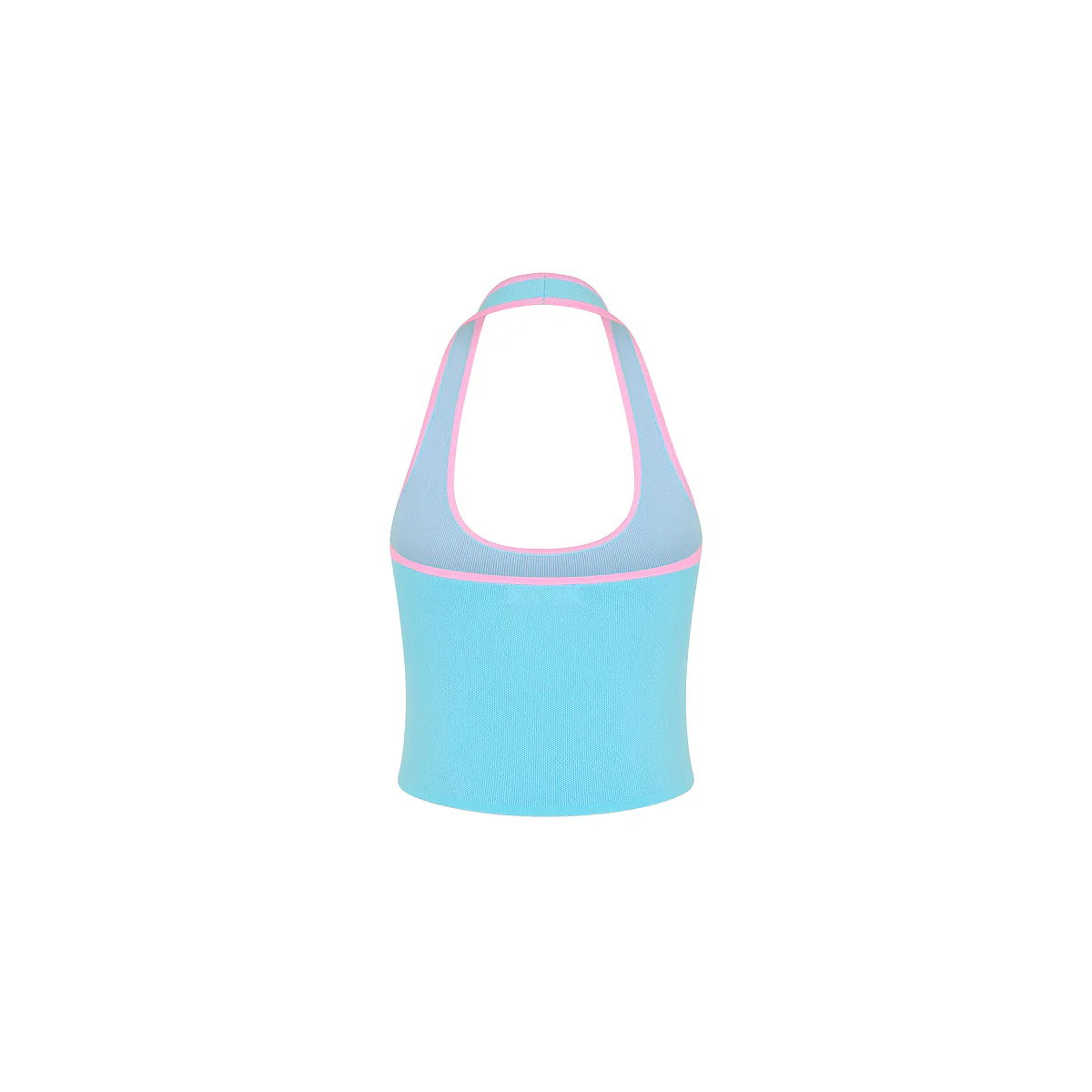 Knit Halter Tank Top - Island Sky - Image 10