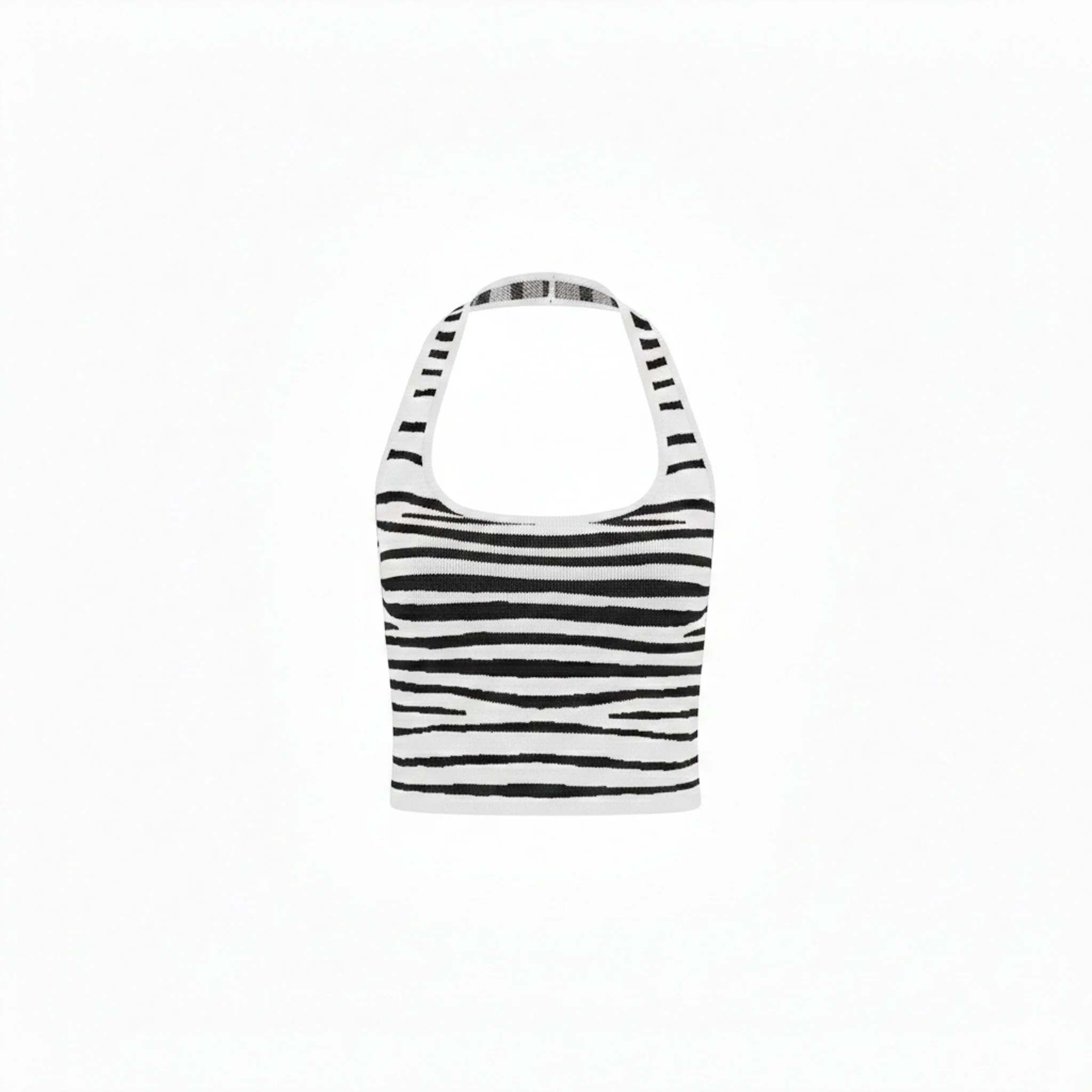 Knit Halter Tank Top - Savanna Stripe