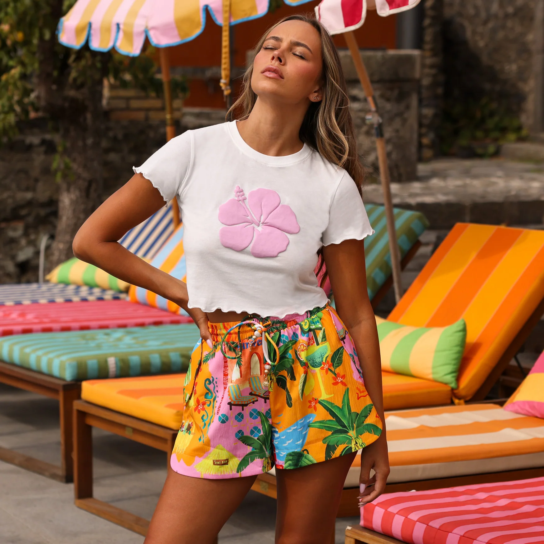 Lightweight Summer Shorts - Sunlit Spritz - Image 5
