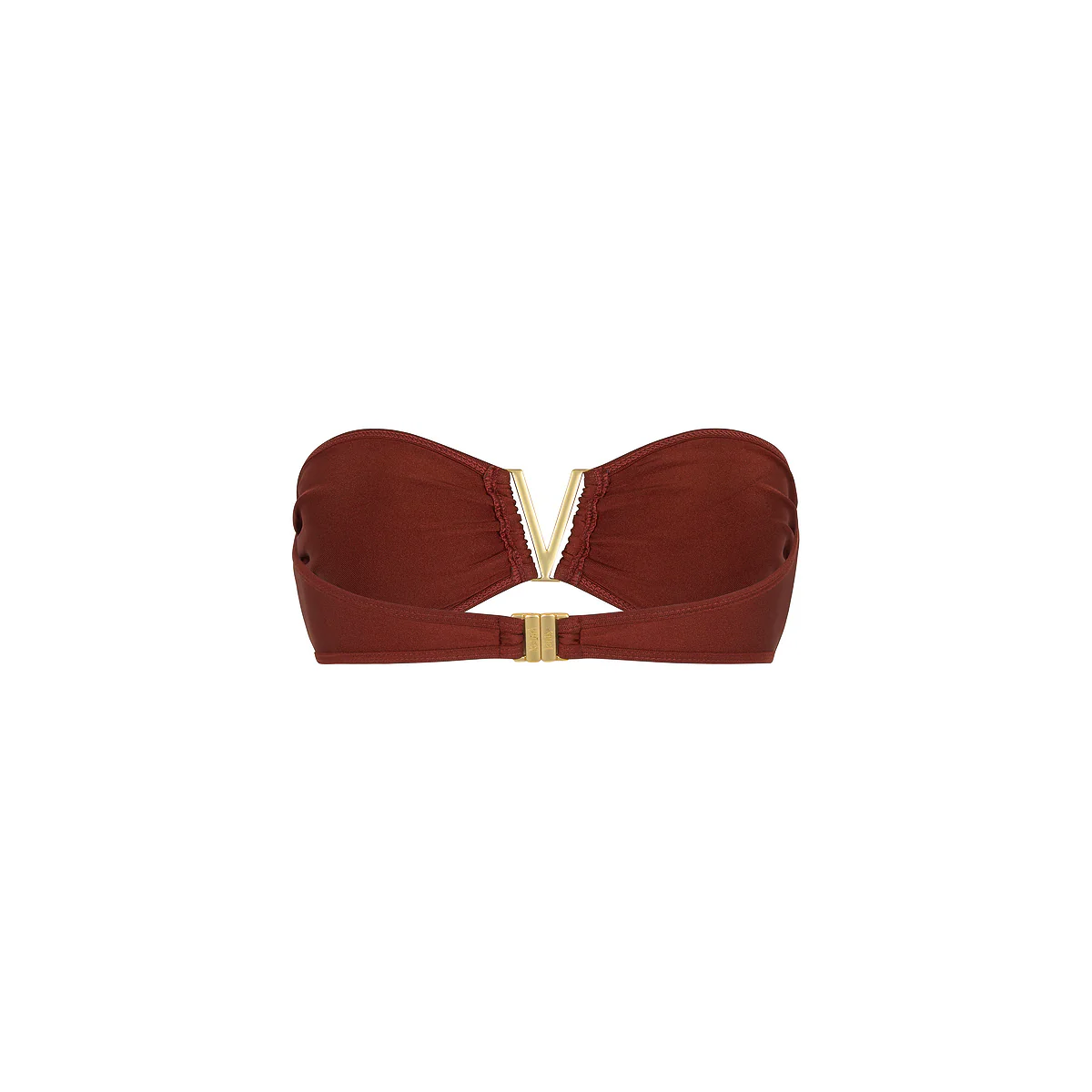 Mega V Strapless Bandeau Bikini Top - Cinnamon Sugar - Image 8