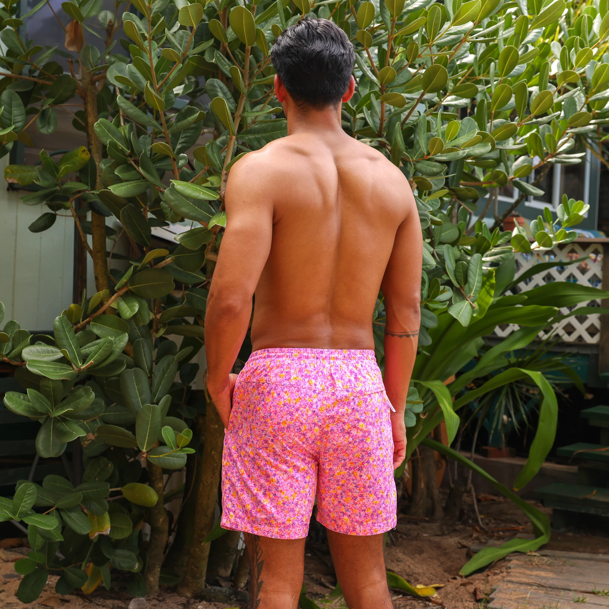 Men's Swim Trunks - Gelato Bloom - Image 6
