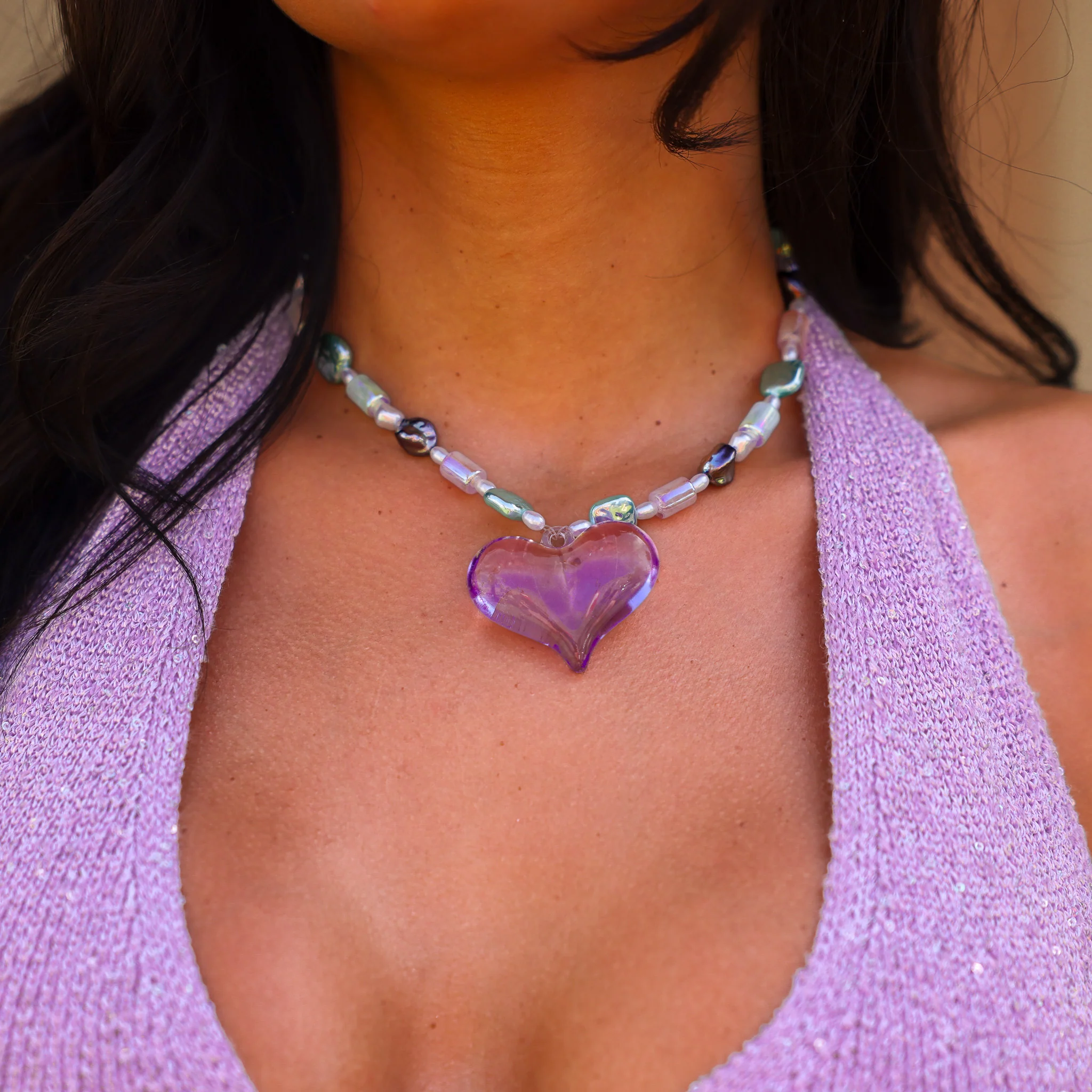 Pendant Necklace - Lilac Spell - Image 2