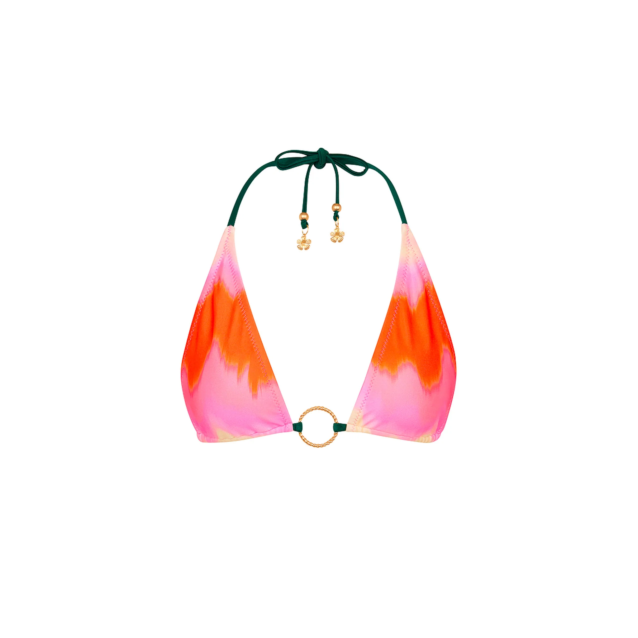 Ring Halter Bikini Top - Strawberry Vanilla