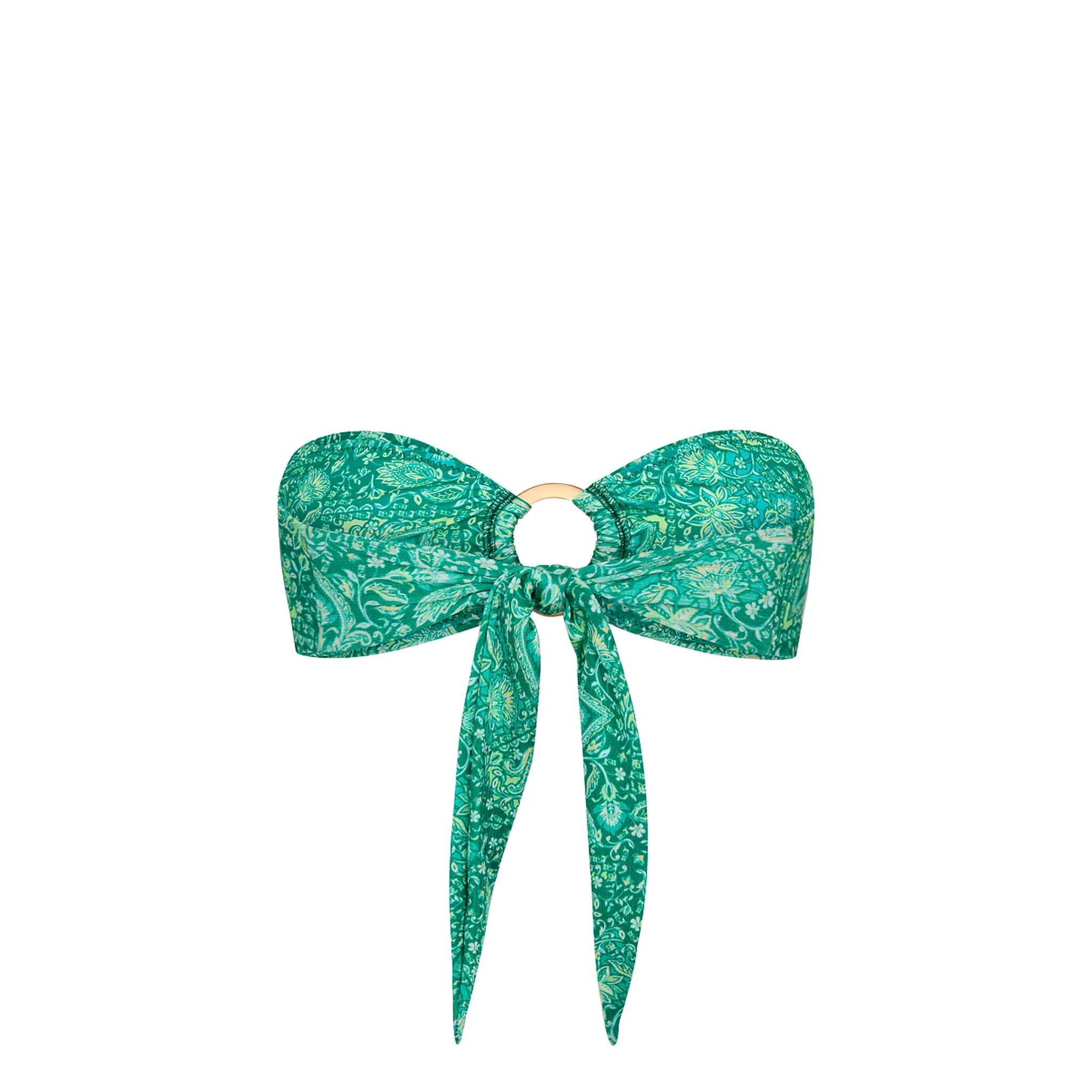 Strapless Bandeau Bikini Top - Emerald Aura - Image 8