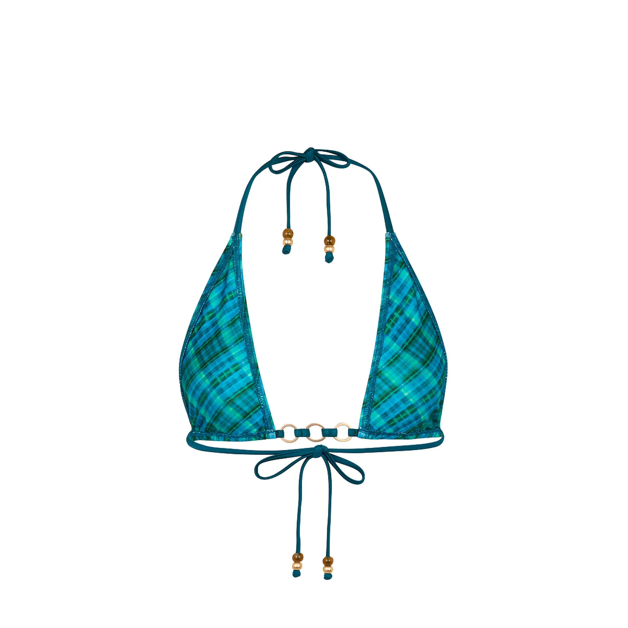Trio Ring Triangle Bikini Top - Tropic Dip - Image 10