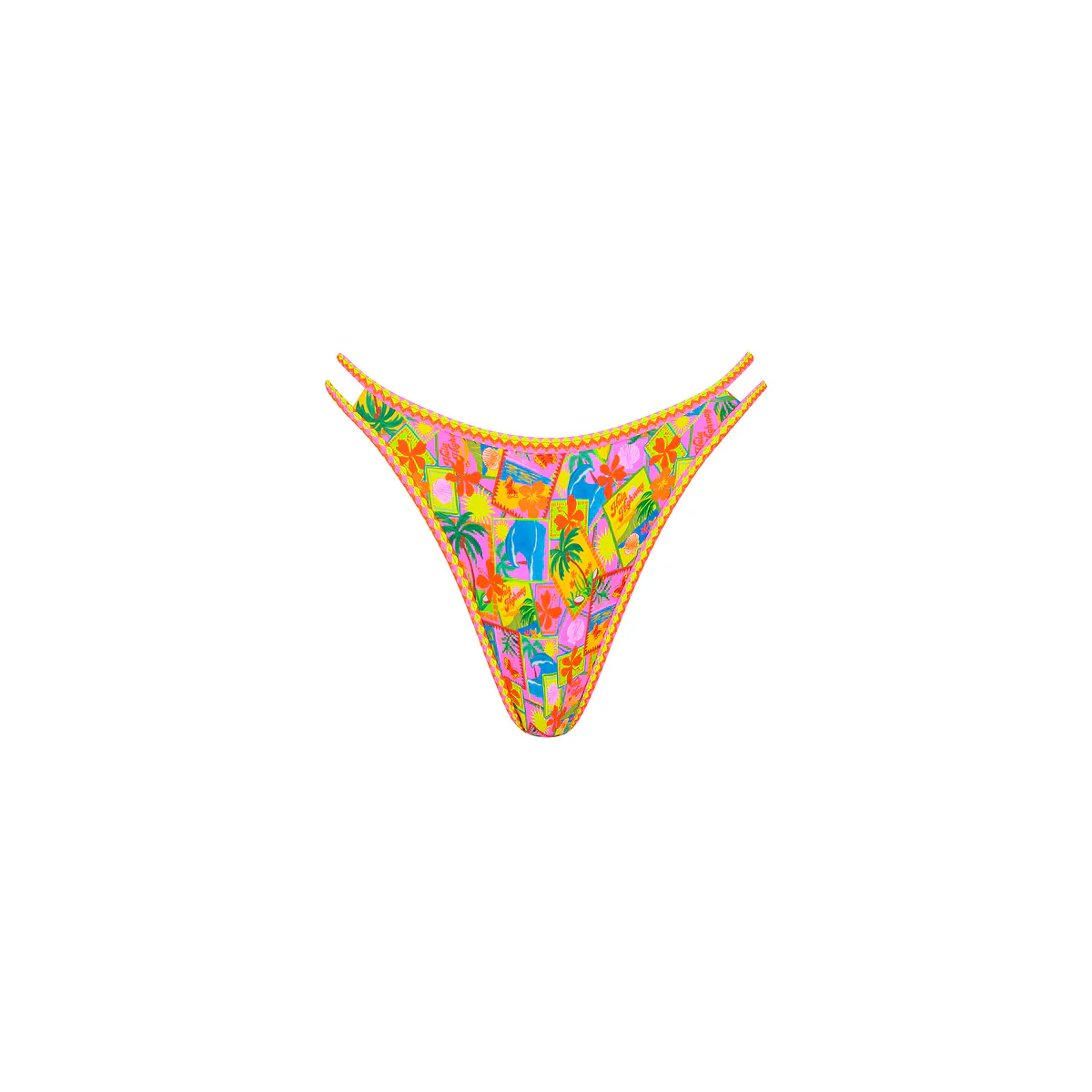 Twin Strap Cheeky Bikini Bottom - Sunshine Snaps